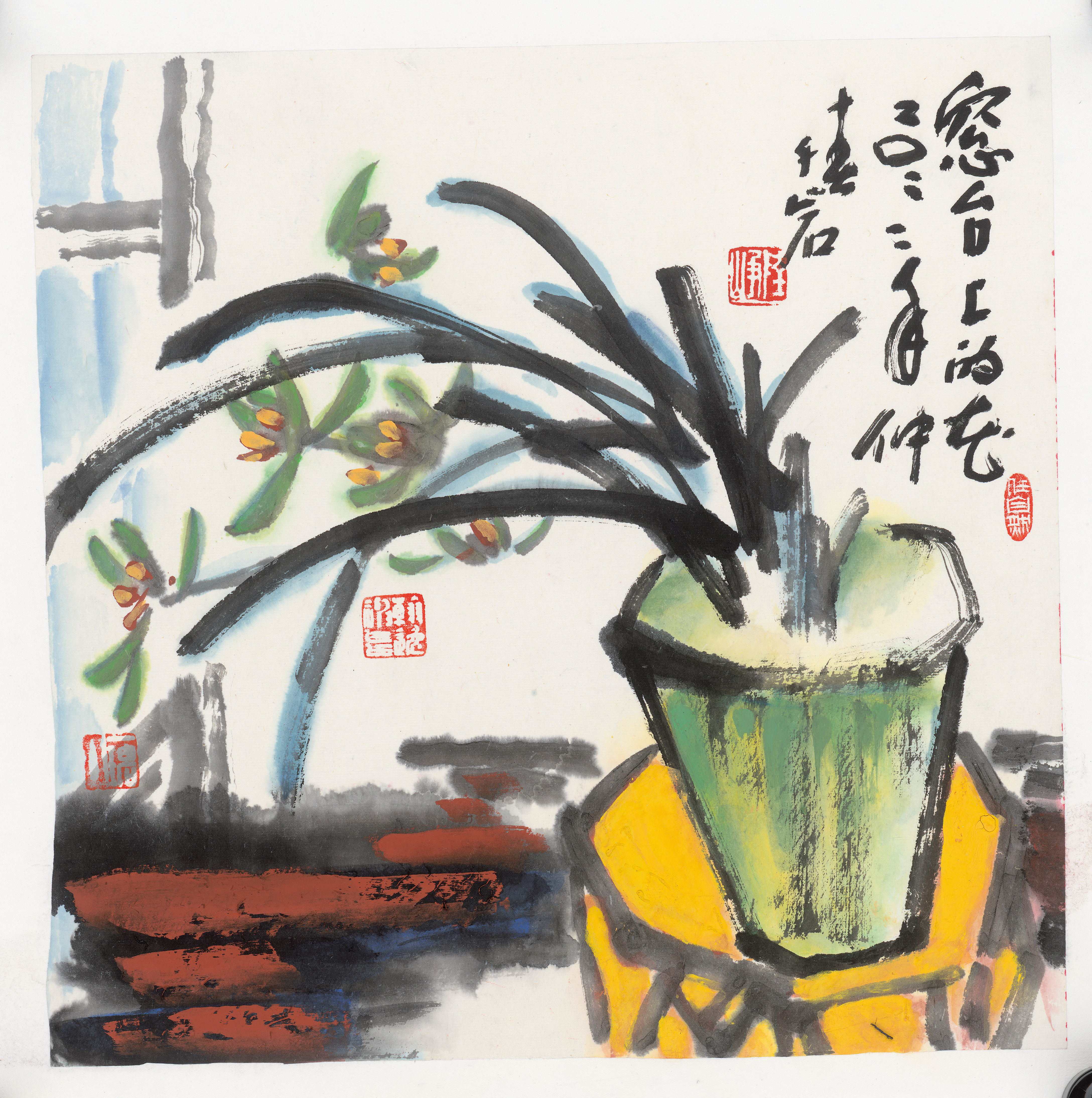 flowers on the windowsill